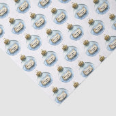 Blue Magic Ornament Christmas Lights Tissuepapier (Detail)