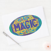 Blue Magic Ovale Sticker (Envelop)