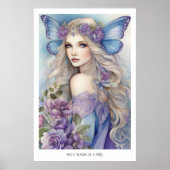 Blue Magical Fairy Poster (Voorkant)