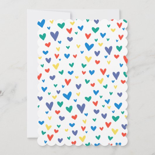 Blue Magical Rainbow Unicorn Birthday Kaart (Achterkant)