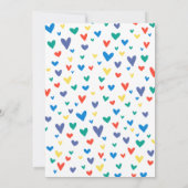 Blue Magical Rainbow Unicorn Birthday Kaart (Achterkant)