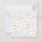 Blue Magical Unicorn Kinder Classroom Valentijn Ka Notitiekaartje (Achterkant)