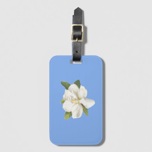 Blue Magnolia Blossom Bagagelabel (Voorkant (verticaal))