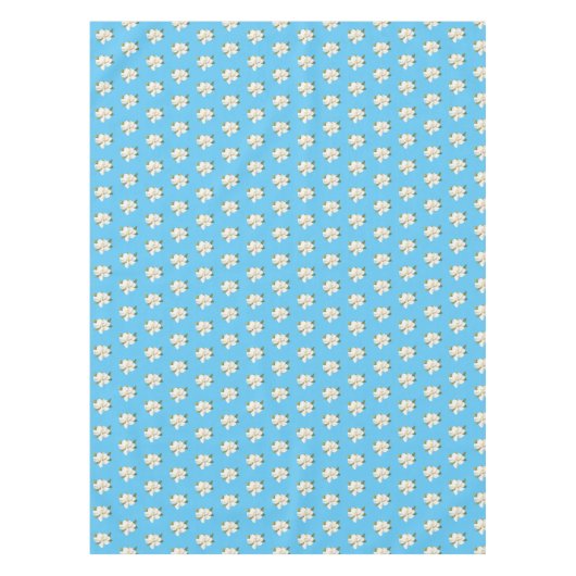 Blue Magnolia Blossom Tafelkleed (Voorkant)