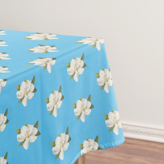 Blue Magnolia Blossom Tafelkleed (Voorbeeld)