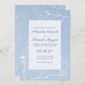 Blue Magnolia Kaart (Voorkant / Achterkant)