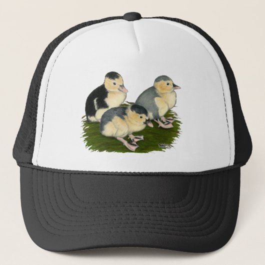 Blue Magpie Ducklings Trucker Pet (Voorkant)
