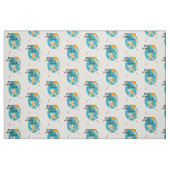 Blue Mah Jongg Diva Fabric Stof (Fat Quarter)