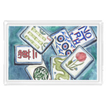 Blue Mahjong Tegels