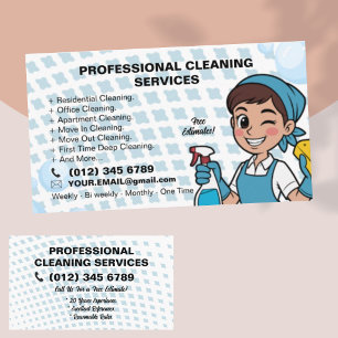 Blue Maid Schoonmaakservice  Visitekaartje