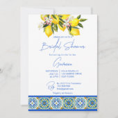 Blue Majolica Tegels Citroenen Mediterraan Kaart (Voorkant)