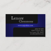 Blue Make Up Artist Palette Visitekaartje (Achterkant)