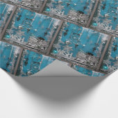 Blue Make Wish Holiday Cadeaupapier (Hoek)