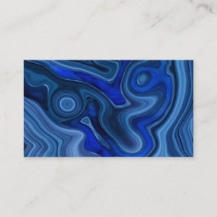 Blue Malachite Stone Mineral Gemstone Geologie Visitekaartje