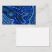 Blue Malachite Stone Mineral Gemstone Geology Visitekaartje (Voorkant / Achterkant)
