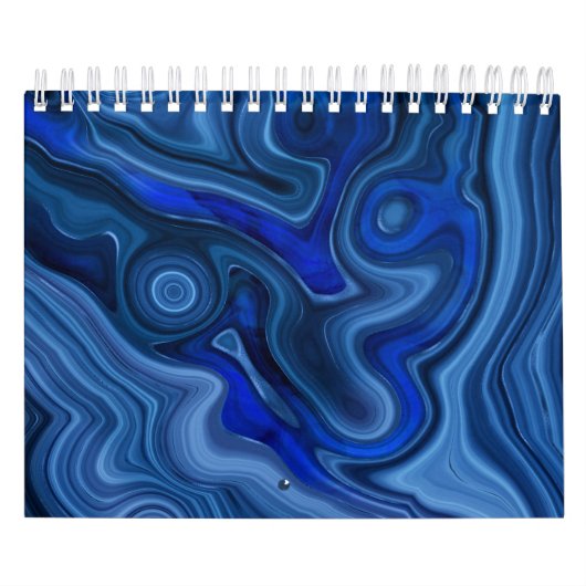 Blue Malachite Stone Unique Gemstone Geology Kalender (Hoes)