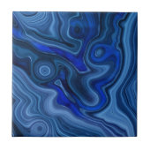 Blue Malachite Stone Unique Gemstone Geology Tegeltje (Voorkant)