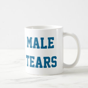 Blue Male Tears Ironic Misandry Turquoise Koffiemok