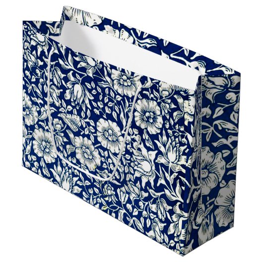 Blue Mallow, beroemd Wiliam Morris-patroon, Groot Cadeauzakje (Voorkant Gekanteld)