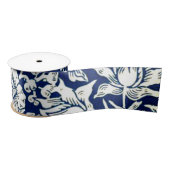 Blue Mallow door William Morris Satijnen Lint (Spoel)