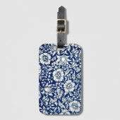 Blue Mallow, een William Morris-patroon, Bagagelabel (Voorkant (verticaal))