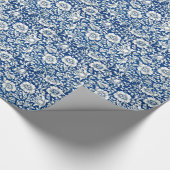 Blue Mallow  patroon Cadeaupapier (Hoek)