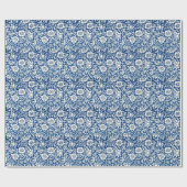 Blue Mallow  patroon Cadeaupapier (Vlak)