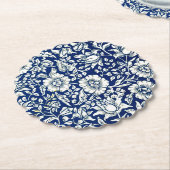 Blue Mallow  patroon Kartonnen Onderzetters (Gekanteld)