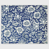 Blue Mallow,  patroon van William Morris Cadeaupapier (Vlak)