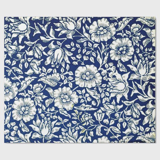 Blue Mallow, patroon van William Morris Cadeaupapier (Vlak)