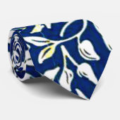 Blue Mallow, William Morris-patroon, Stropdas (Opgerold)