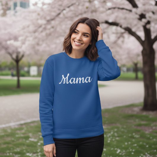 Blue Mama and Dad Sweatshirts Trui
