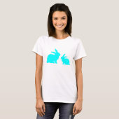 Blue Mama en Baby Bunny T-shirt (Voorkant volledig)