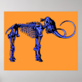 Blue Mammoth Skeleton Poster (Voorkant)