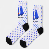 Blue Man Ghosts Halloween Sokken (Links)