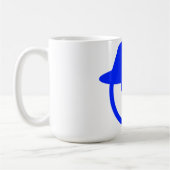 Blue Man Illustration Koffie Mok (Links)