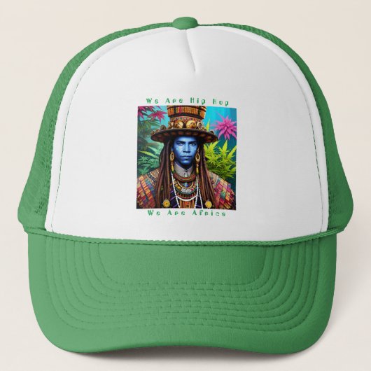 Blue Man Majestic Dreadlocks Trucker Pet (Voorkant)