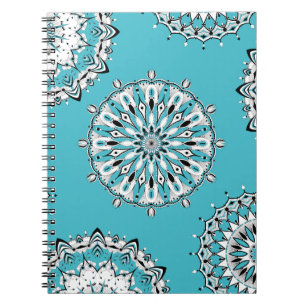 Blue Mandala 2 Spiral Notitieboek
