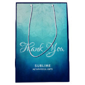 Blue Mandala Abstract Business Medium Cadeauzakje (Voorkant)