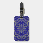 Blue Mandala Bagagelabel (Voorkant verticaal)