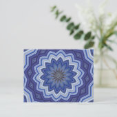 Blue Mandala Briefkaart (Staand voorkant)