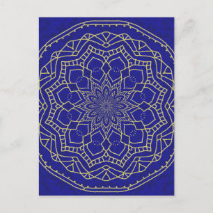 Blue Mandala Briefkaart