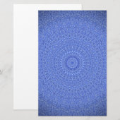 Blue Mandala Briefpapier (Voorkant / Achterkant)