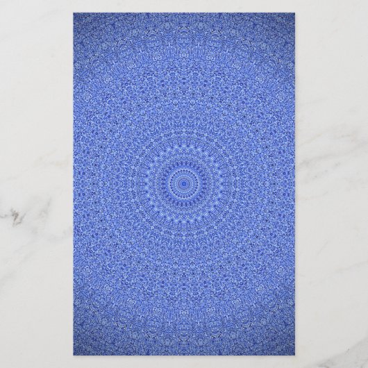 Blue Mandala Briefpapier (Voorkant)