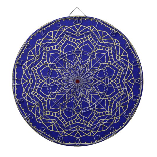 Blue Mandala Dartbord (Voorkant)