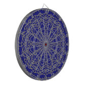 Blue Mandala Dartbord (Voorkant Links)