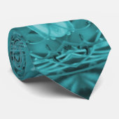 Blue Mandala Design - Zen Stylish & Trendy Mannen Stropdas (Opgerold)