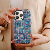 Blue Mandala Enic | iPhone 14 Hoesje-Mate Case-Mate iPhone Case