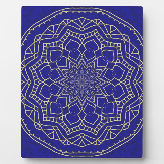 Blue Mandala Fotoplaat (Voorkant)