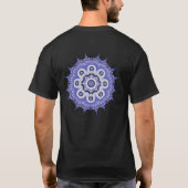 Blue Mandala Fractal 200706072332 T-shirt (Achterkant)